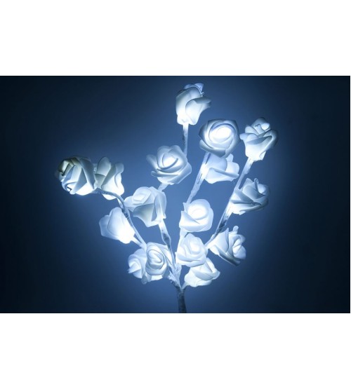 LED kytica ruží 17/13/BAT
