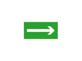 EXIT PICTO-ARROW - Evakuačná značka