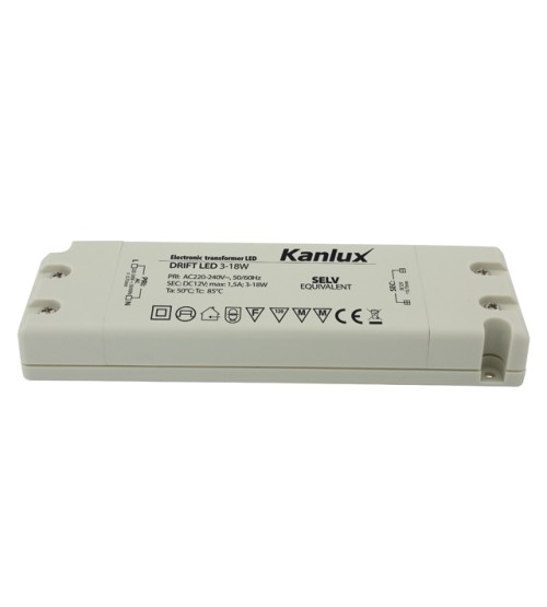 DRIFT LED 3-18W - Elektronický napäťový transformátor 12V