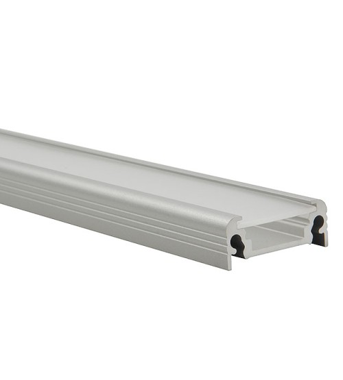 PROFILO D lišty k LED pásu,10 ks po 1m v balení, bez difúzoru