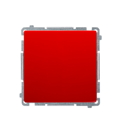 Jednopólový spínač, radenie č. 1 (prístroj s krytom) 10AX 250V, pružinové svorky, červený