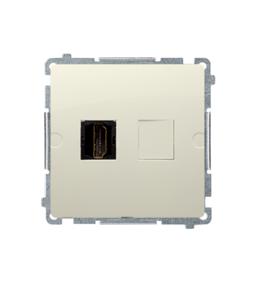 Zásuvka HDMI jednoduchá béžový