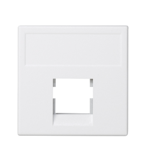 Kryt dátovej zásuvky K45 keystone jednotlivý bez krytu plocha univerzálny 45×45mm čisto biela