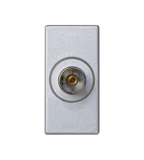 Kryt K45 zásuvka TV - zdierka 45×22,5mm hliník