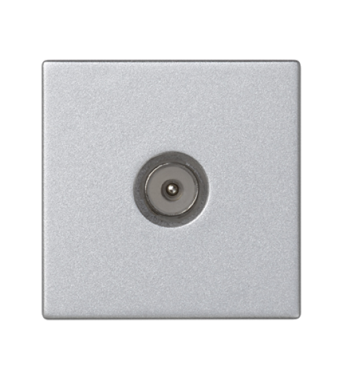 Kryt K45 zásuvka TV - kolík 45×45mm hliník