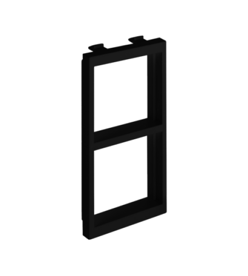 Adaptér CIMA horizontálny 2× K45 108×52mm grafitovo-sivá