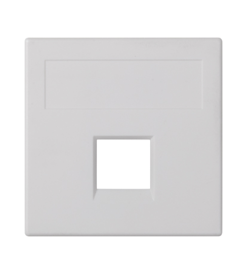 Kryt dátovej zásuvky SIMON 500 keystone jednotlivý bez krytu plocha univerzálny 50×50mm čisto biela
