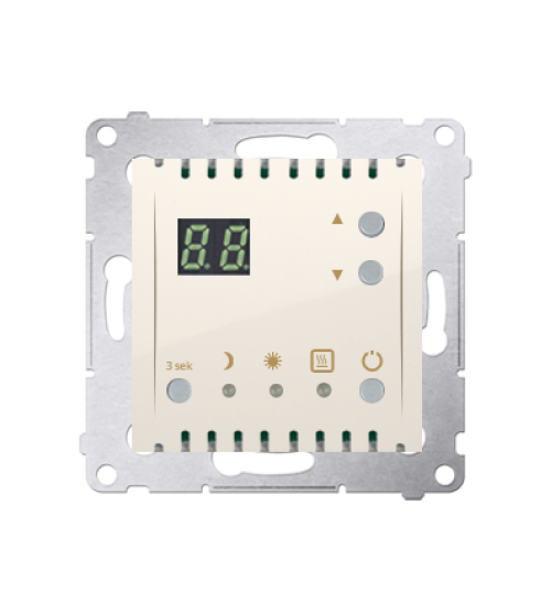 Termostat s displejom (vnútorný senzor) krémová