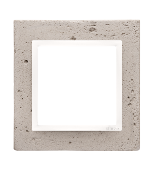 Rámček 1 - násobný betonový Svetlý betón/biela