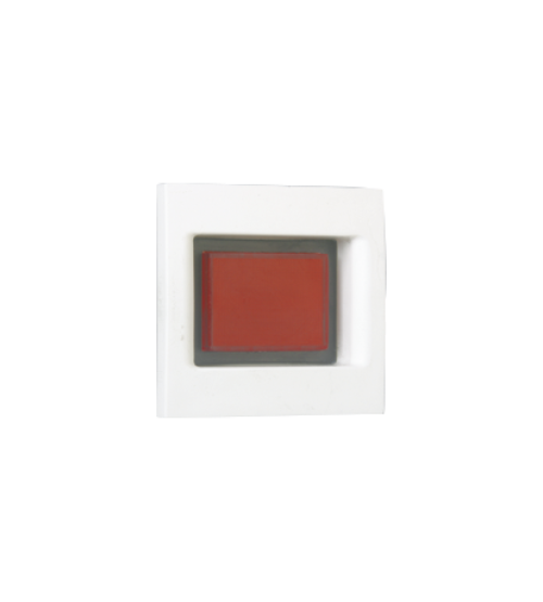 Doštička K45 so signalizačnou kontrolkou K45 45×45mm biela