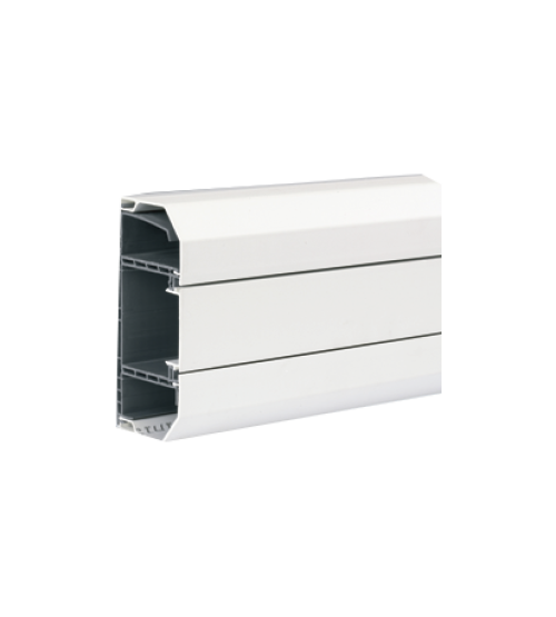 Inštalačný kanál CABLOMAX PVC 130×55mm Počet komôr:3 čisto biela :IK07
