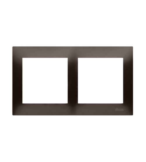 Rámček 2- násobný pre sadrokartónové krabičky hnedá matná