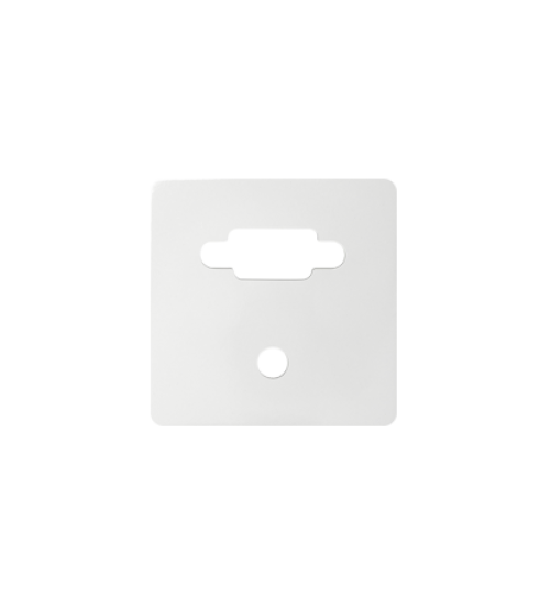 Kryt pre zásuvka VGA + mini jack biela