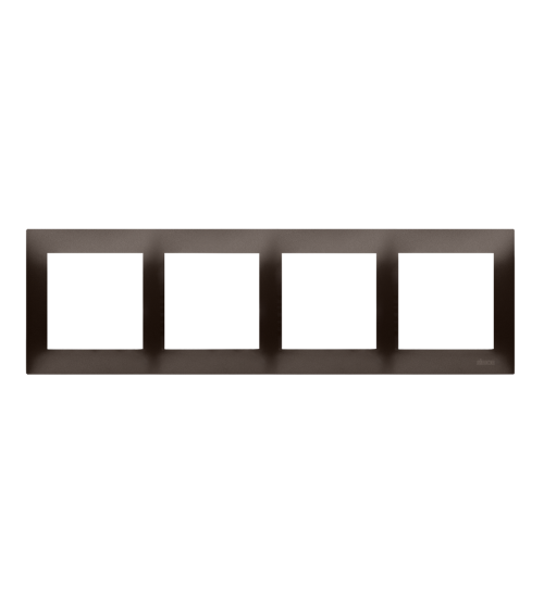 Rámček 4- násobný pre sadrokartónové krabičky hnedá matná