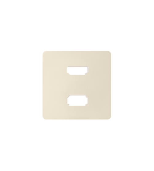 Kryt pro zásuvka USB + HDMI krémová