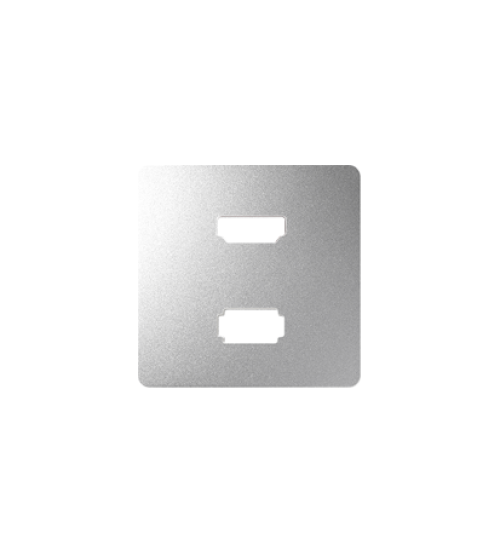Kryt pro zásuvka USB + HDMI hliník