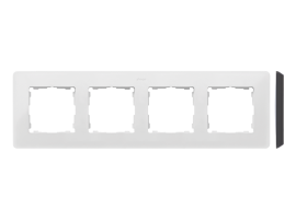 Rámček 4- násobný biela čierny