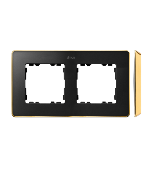 Rámček 2- násobný grafit zlatá