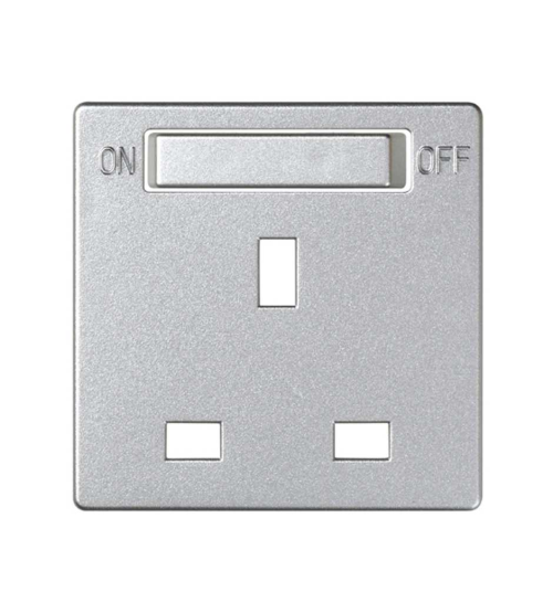 Kryt pre britskú zásuvku so spínačom krémová