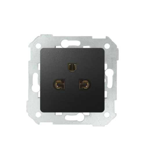 Euro-americká zásuvka grafit