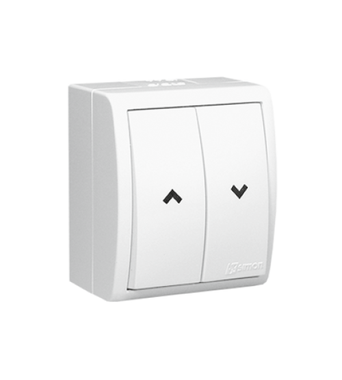 Žalúziové tlačidlo s krytím IP54 biela 0AX 10A