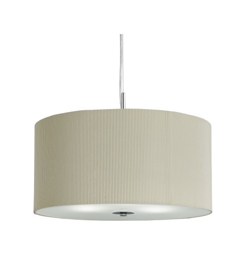 SL 'DRUM PLEAT PENDANTS 2356-60CR' (3x40W E27)