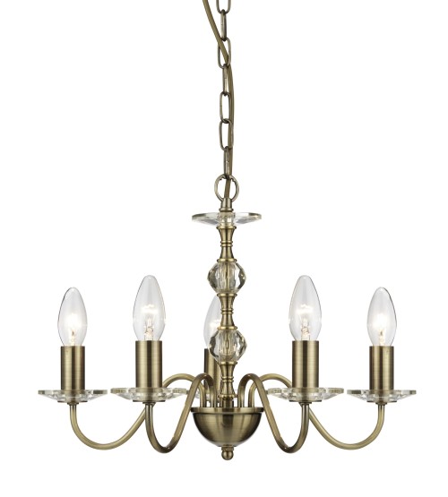 SL 'MONARCH 3455-5AB' (5x60W E14)
