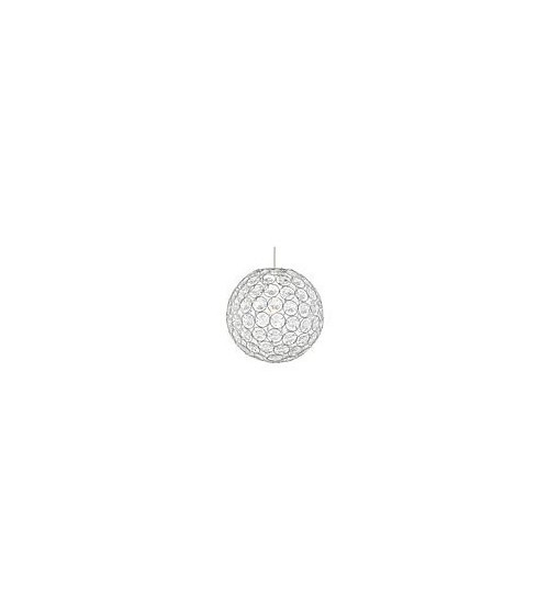 BELLIS II - CHROME NON-ELEC PENDANT WITH CLEAR ACRYLIC BEADS