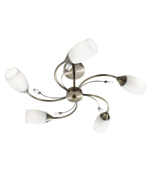 SL 'Electra 4355-5AB' (5x40W E14-White)