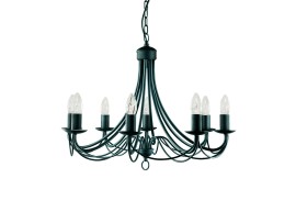SL 'Maypole 6348-8BK' (8x60W E14)