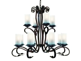 SL 'Scroll 7912-12BR' (12x60W E27)