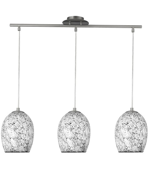 SL 'CRACKLE 8069-3WH' (3x60W E27)