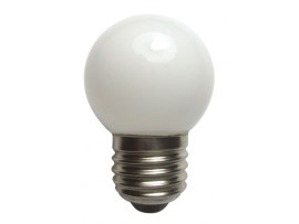 LED žiarovka LED-G45-0.4W E27 230V; rôzne farby