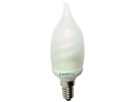úsporná žiarovka plameň; 9W E14 230V; EIC/D