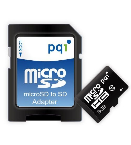 Pamäťová karta MICRO SDHC 8GB PQI Class 10