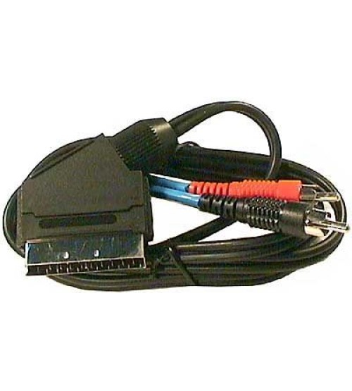 Scart OUT-2xCinch IN 1m