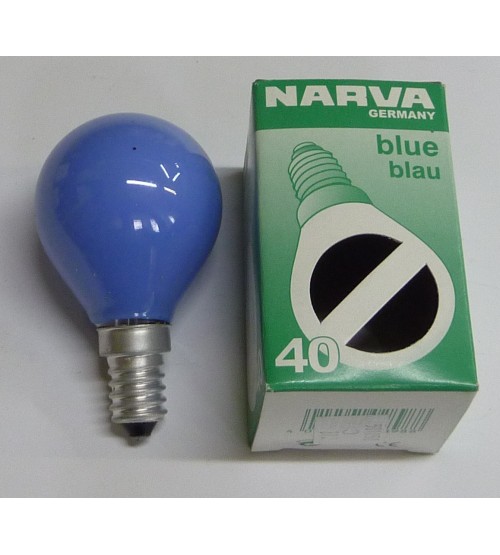 Žiarovka farebná E14 40W modrá